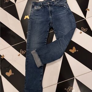 AG- Mari Crop Classic Blue Denim Jeans